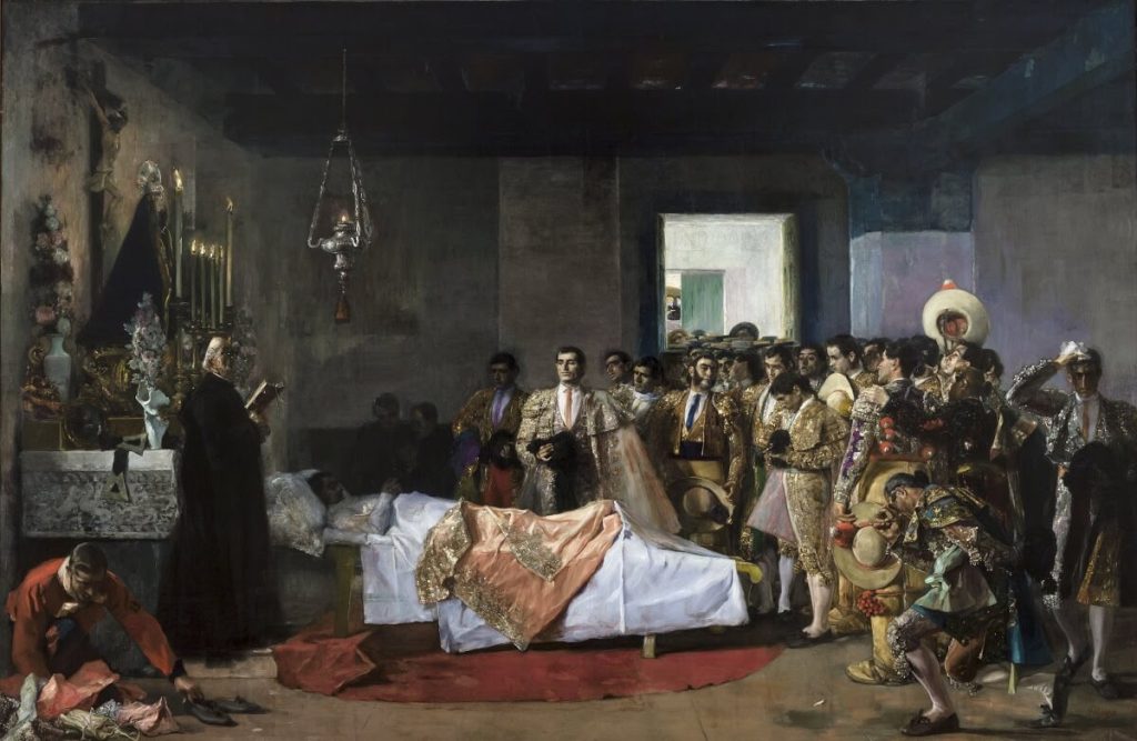 Guia turistica por el museo de Bellas Artes de Svilla - La muerte del torero